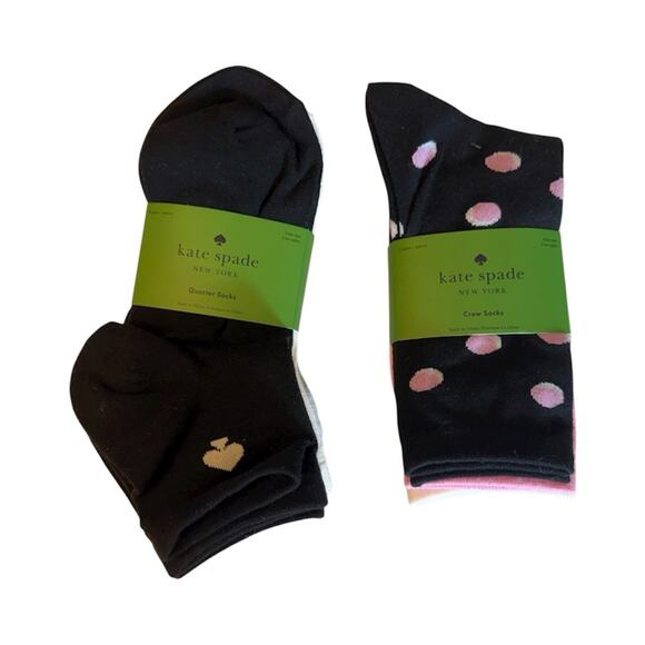 🆕KATE SPADE SOCK BUNDLE 6 PAIRS NEW! - Picture 1 of 6